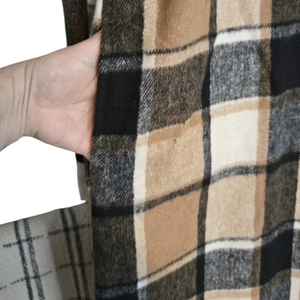 Hand Crafted Upcycled Sweeter Than Pie Flannel Shacket Size XXL NWT - Picture 6 of 11